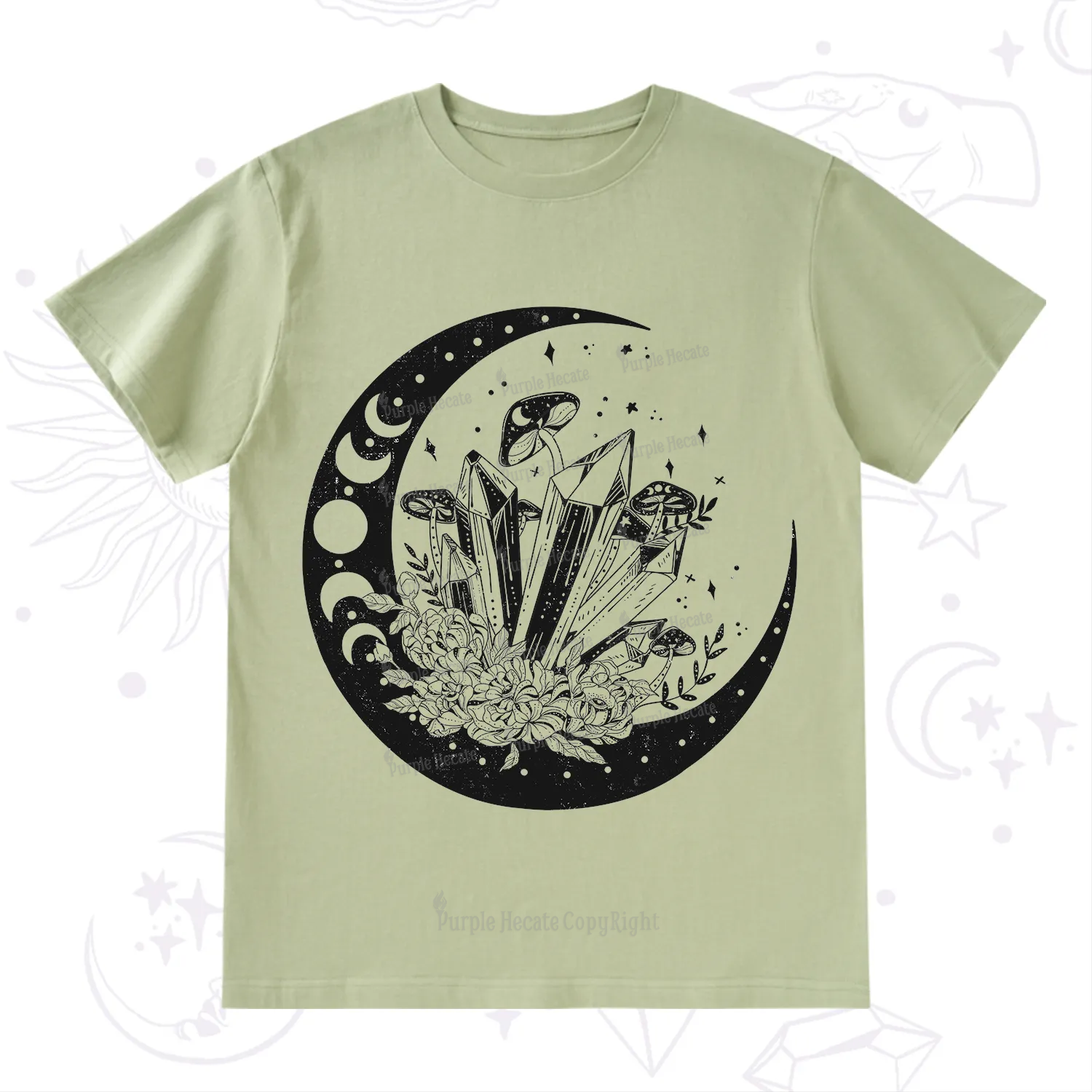 Purplehecate Moonshine and Crystal T-Shirt