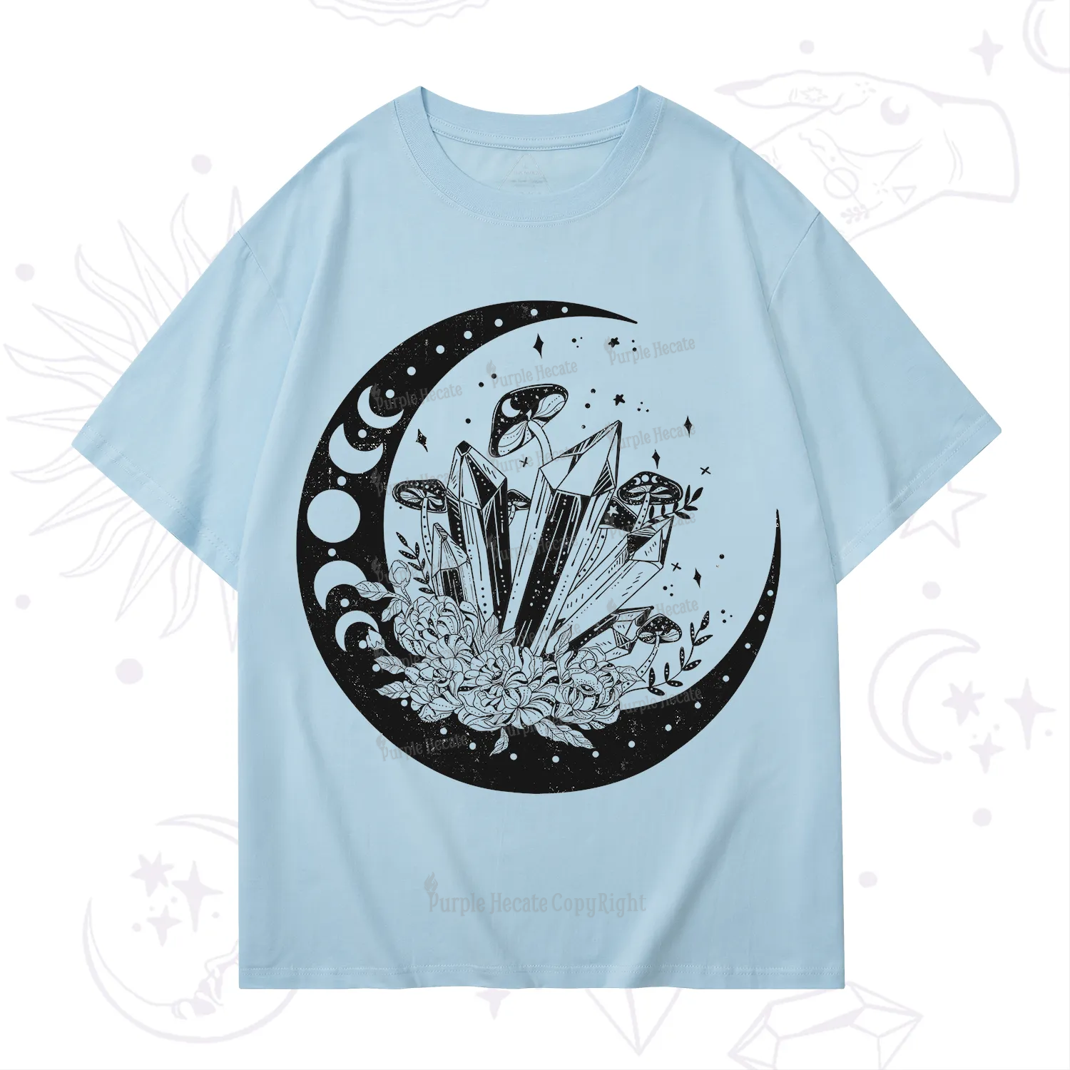 Purplehecate Moonshine and Crystal T-Shirt