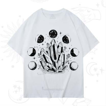 Purplehecate Crystals and Moon Phases T-Shirt