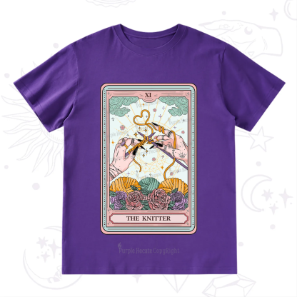 Purplehecate The Knitter Tarot Card T-Shirt