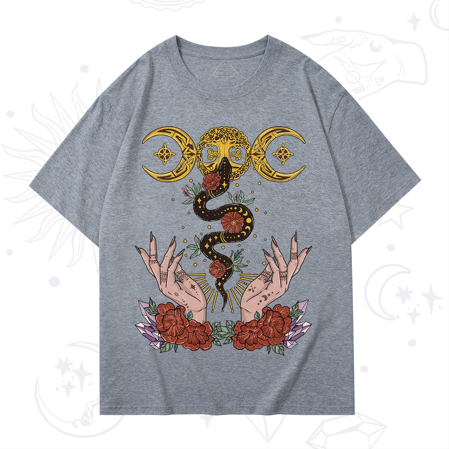 Purplehecate Lunar Bloom T-Shirt