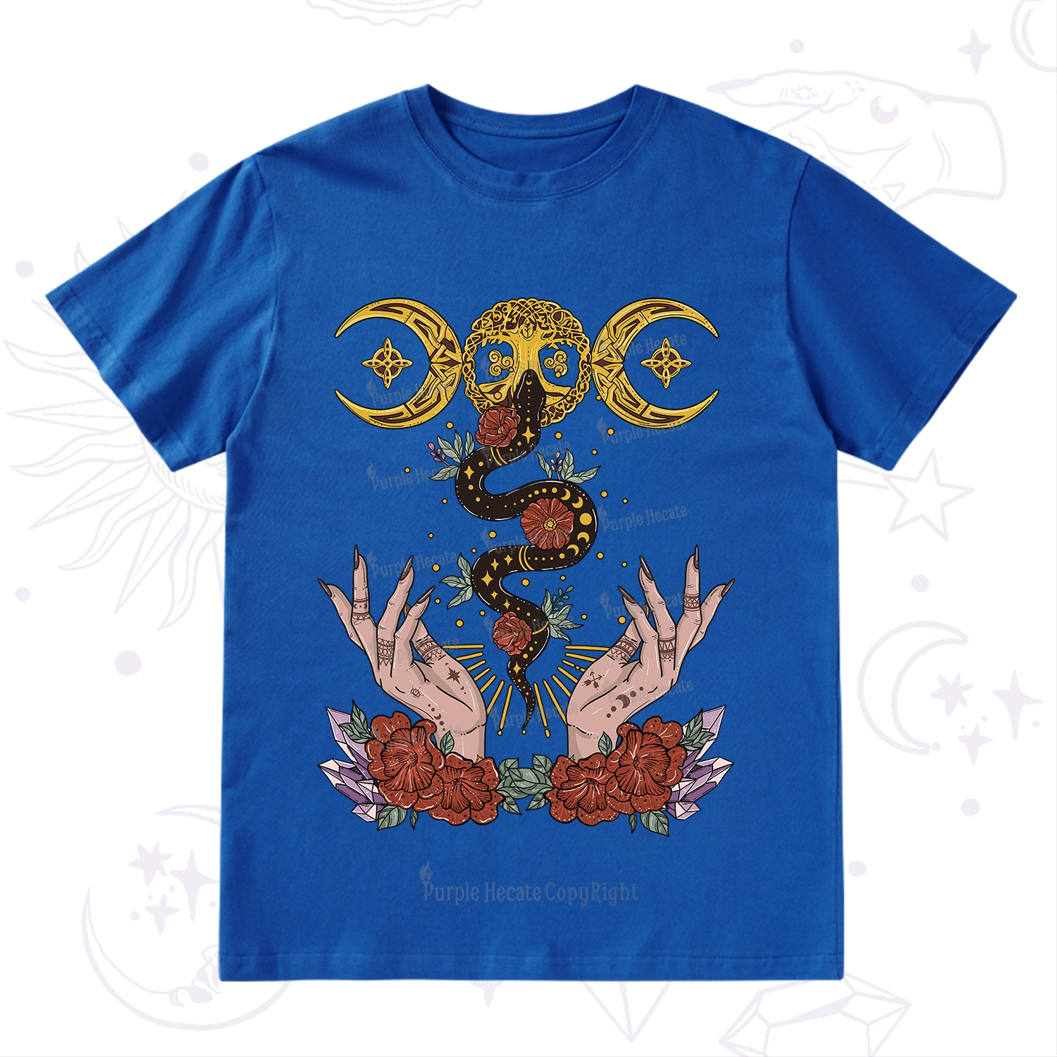 Purplehecate Lunar Bloom T-Shirt