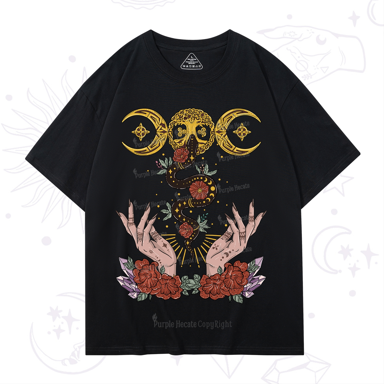Purplehecate Lunar Bloom T-Shirt
