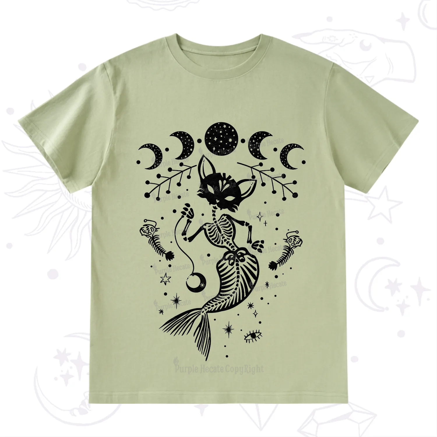 Purplehecate Purr-maid Tales T-Shirt