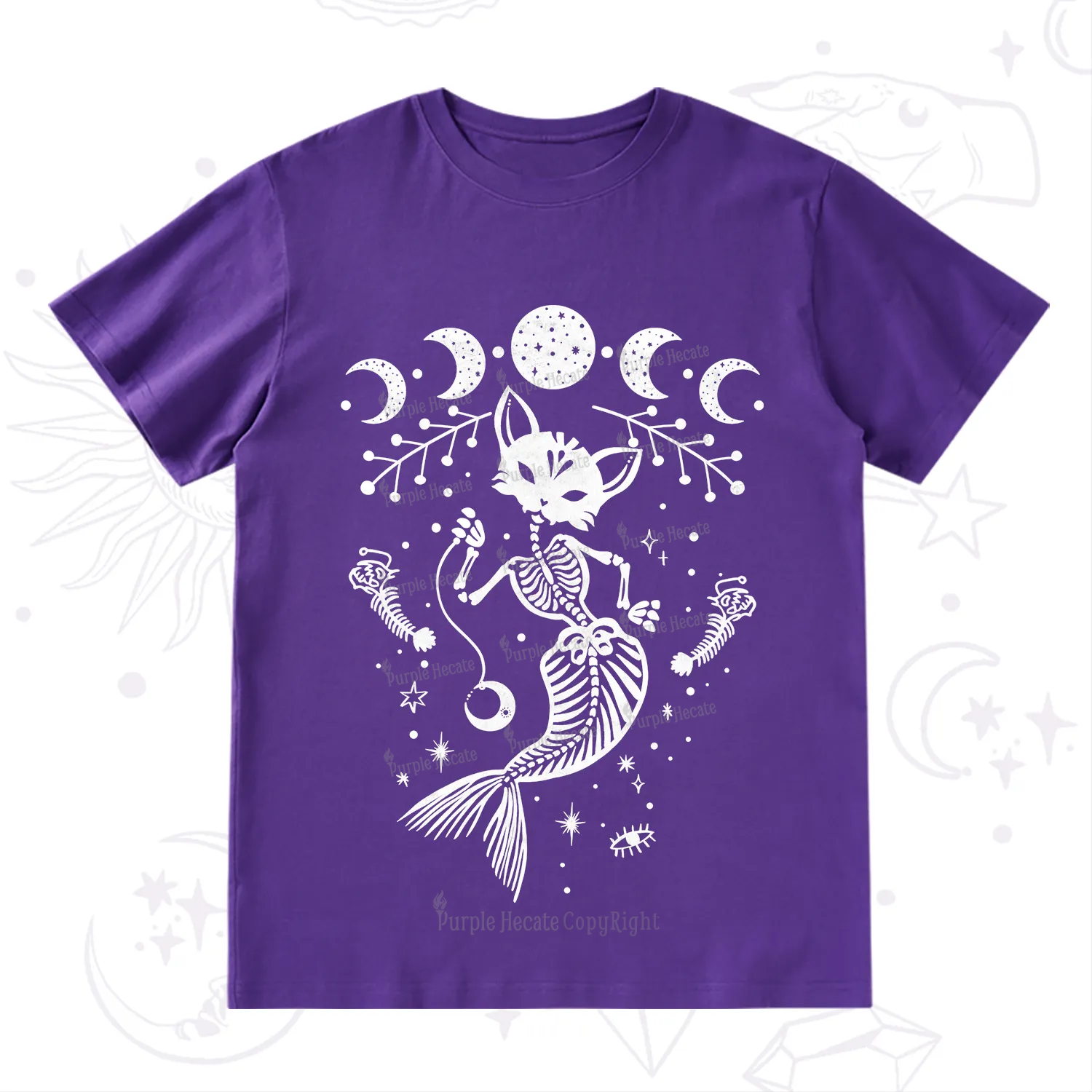 Purplehecate Purr-maid Tales T-Shirt