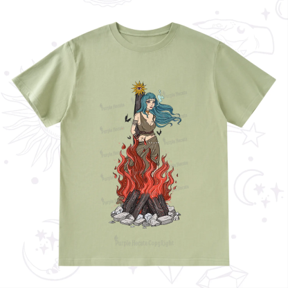 Purplehecate Witchy Woman Burned at the Stake T-Shirt