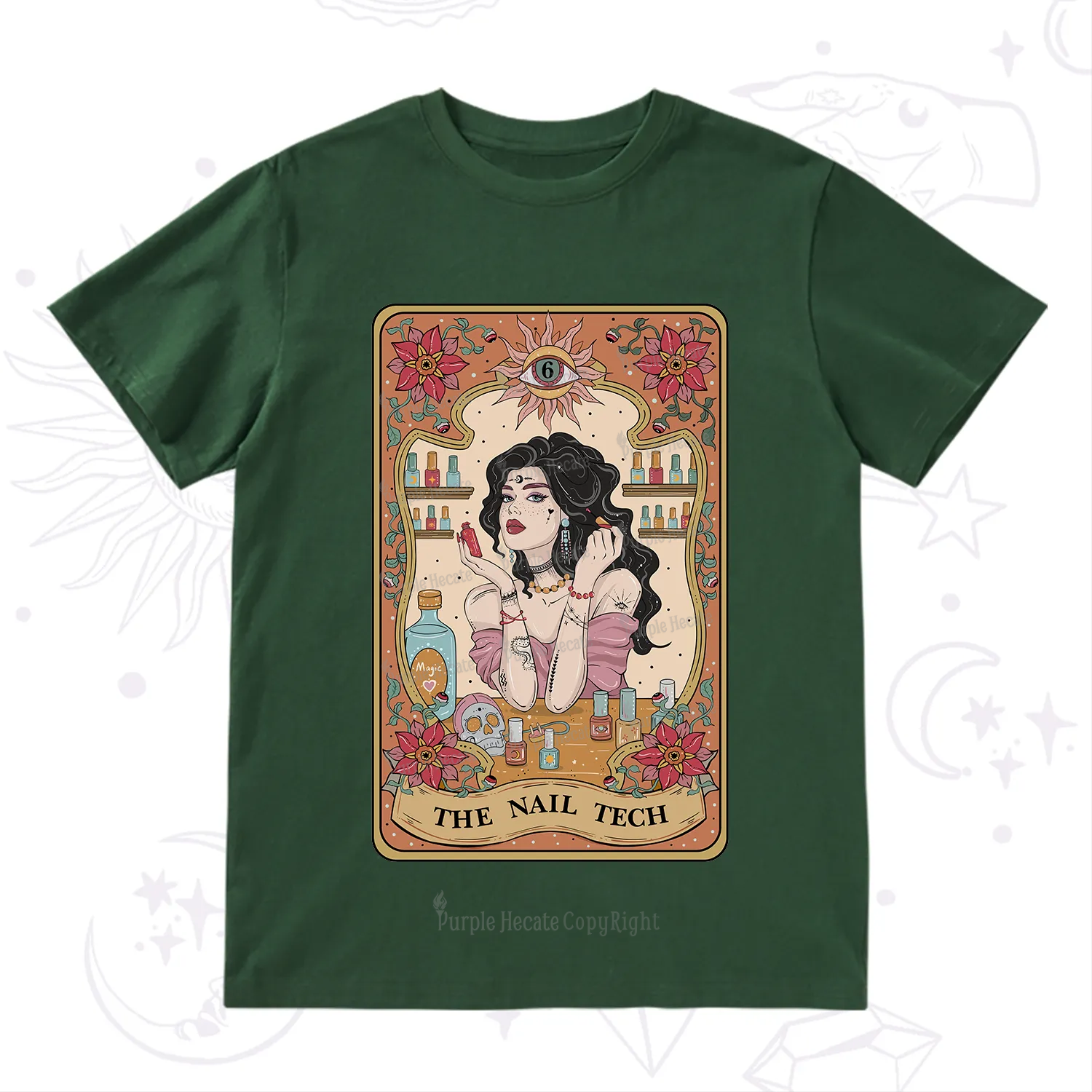 Purplehecate The Nail Tech Tarot T-Shirt