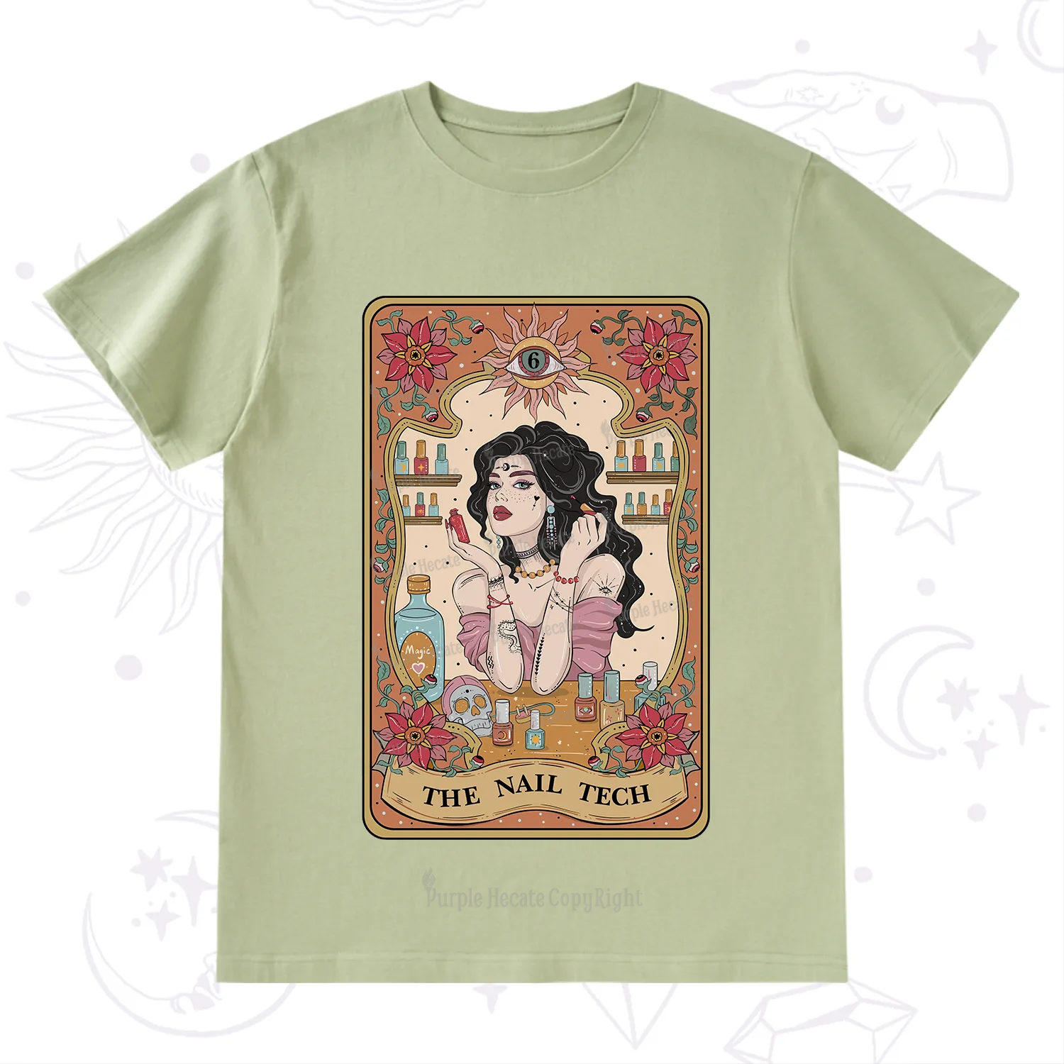 Purplehecate The Nail Tech Tarot T-Shirt