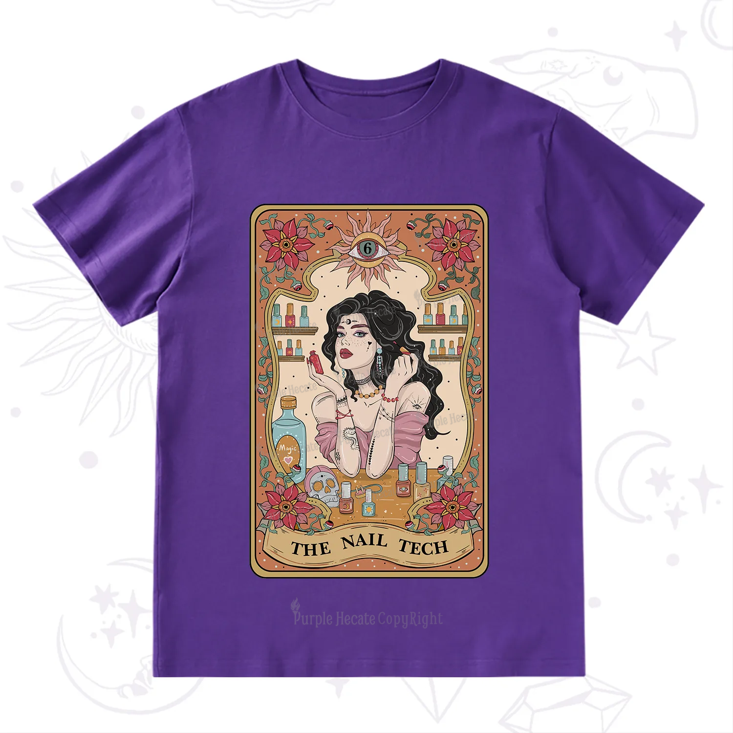Purplehecate The Nail Tech Tarot T-Shirt