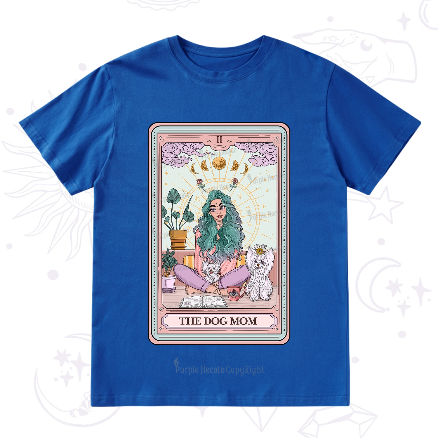 Purplehecate The Divine Dog Mom Tarot Card T-Shirt