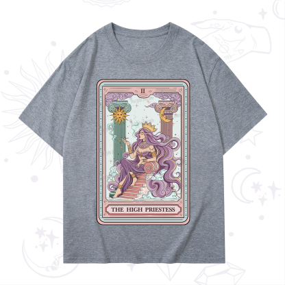 Purplehecate The Goddess High Priestess Tarot Card T-Shirt