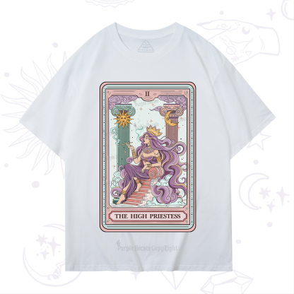 Purplehecate The Goddess High Priestess Tarot Card T-Shirt