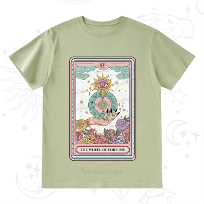 Purplehecate The Wheel of Fortune Tarot Card T-Shirt