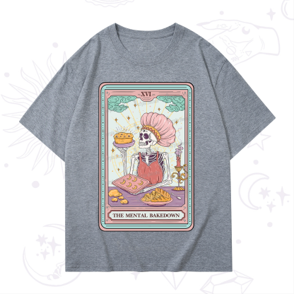 Purplehecate The Mental Bake Down Skeleton Tarot Card T-Shirt