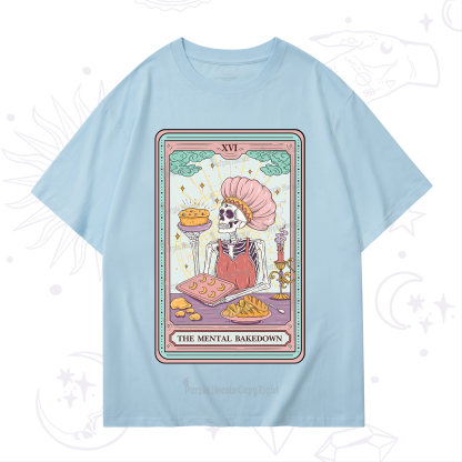Purplehecate The Mental Bake Down Skeleton Tarot Card T-Shirt