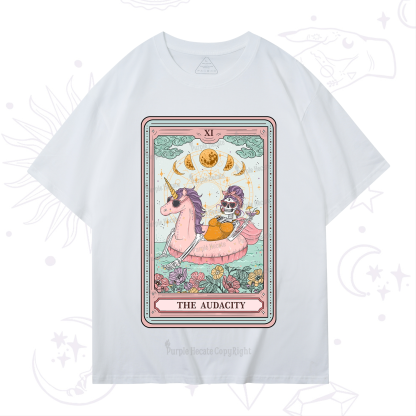 Purplehecate The Audacity Skeleton Tarot Card T-Shirt