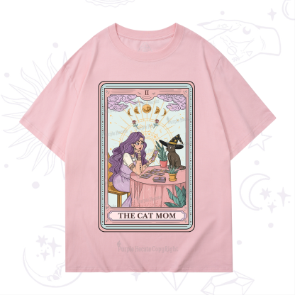 Purplehecate The Witchy Cat Mom Tarot T-Shirt