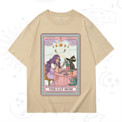 Purplehecate The Witchy Cat Mom Tarot T-Shirt