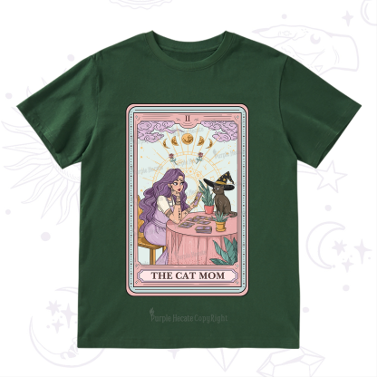Purplehecate The Witchy Cat Mom Tarot T-Shirt