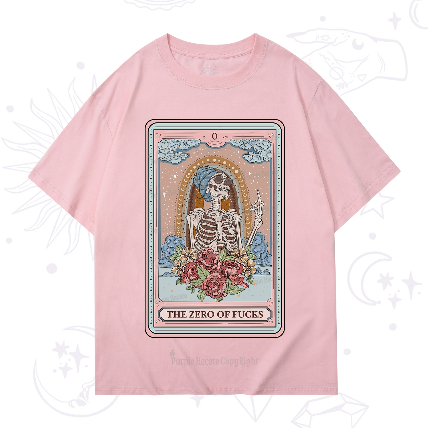 Purplehecate The Zero Of Fucks Tarot Card T-Shirt