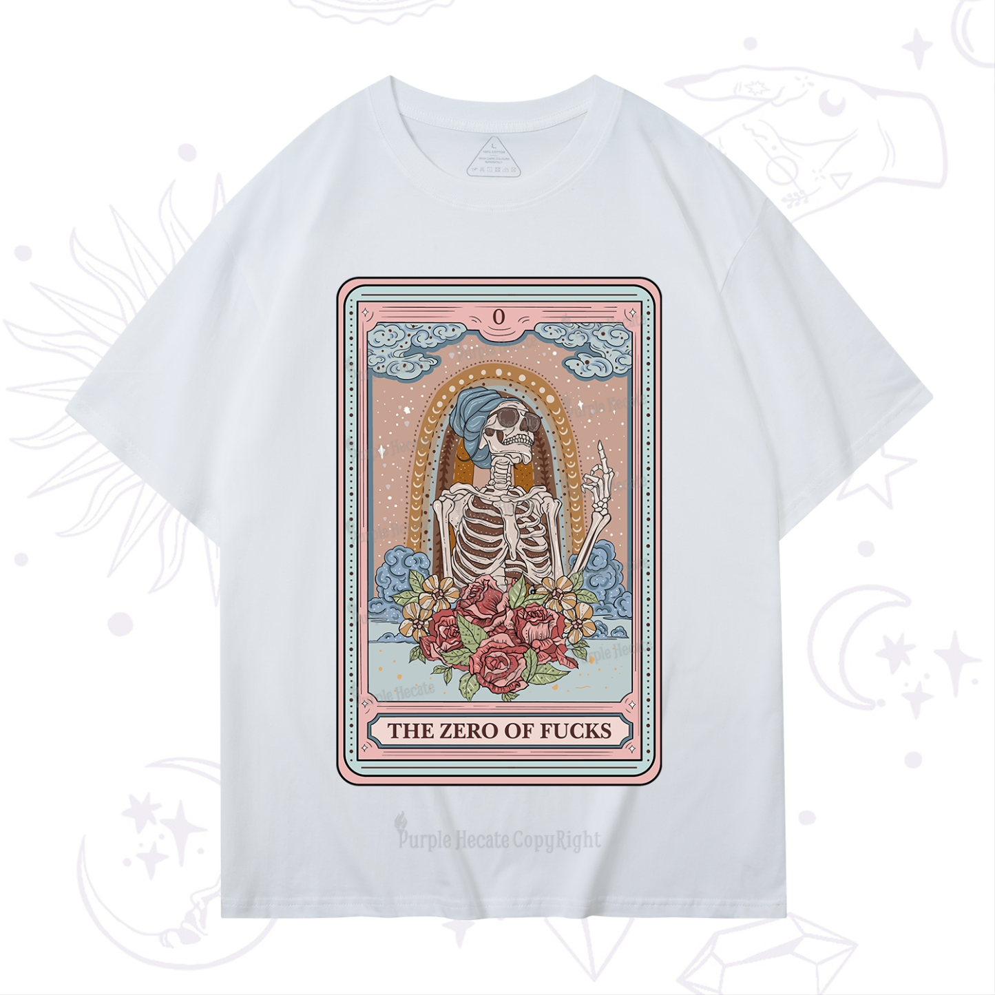Purplehecate The Zero Of Fucks Tarot Card T-Shirt