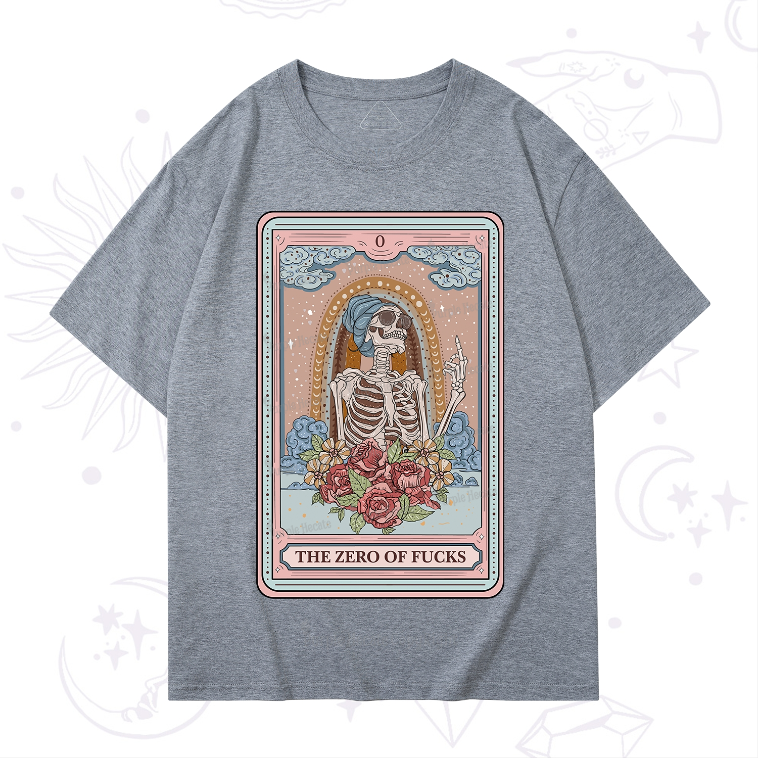 Purplehecate The Zero Of Fucks Tarot Card T-Shirt