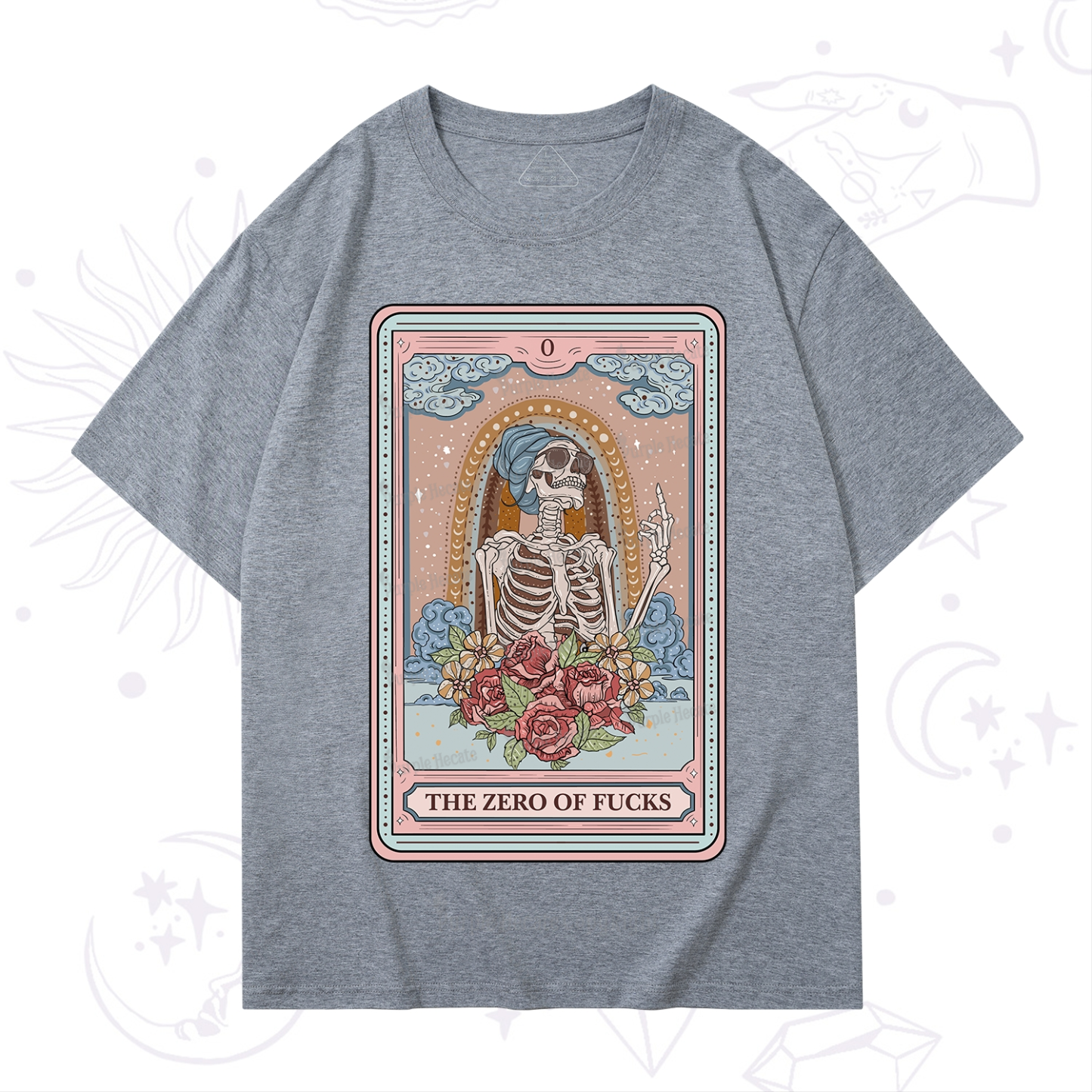 Purplehecate The Zero Of Fucks Tarot Card T-Shirt