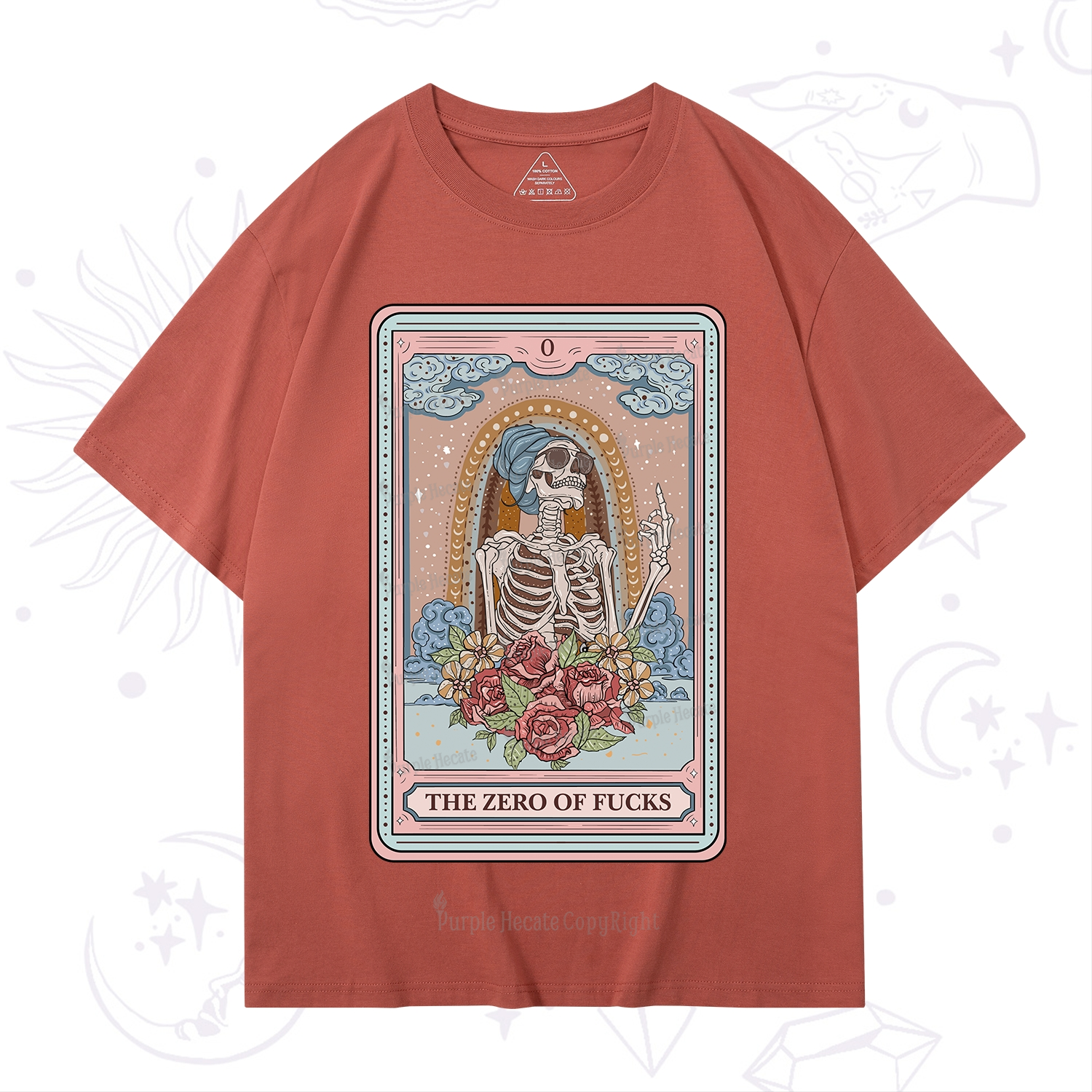 Purplehecate The Zero Of Fucks Tarot Card T-Shirt