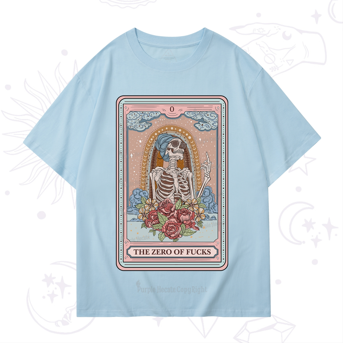 Purplehecate The Zero Of Fucks Tarot Card T-Shirt