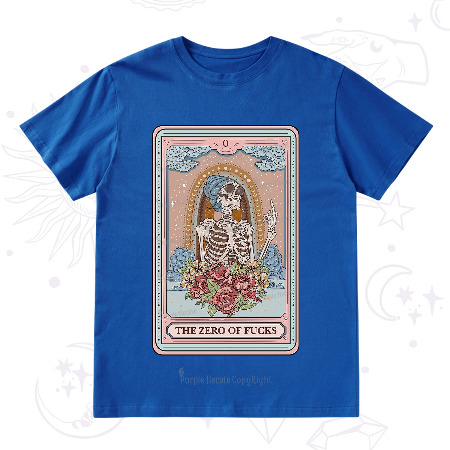 Purplehecate The Zero Of Fucks Tarot Card T-Shirt