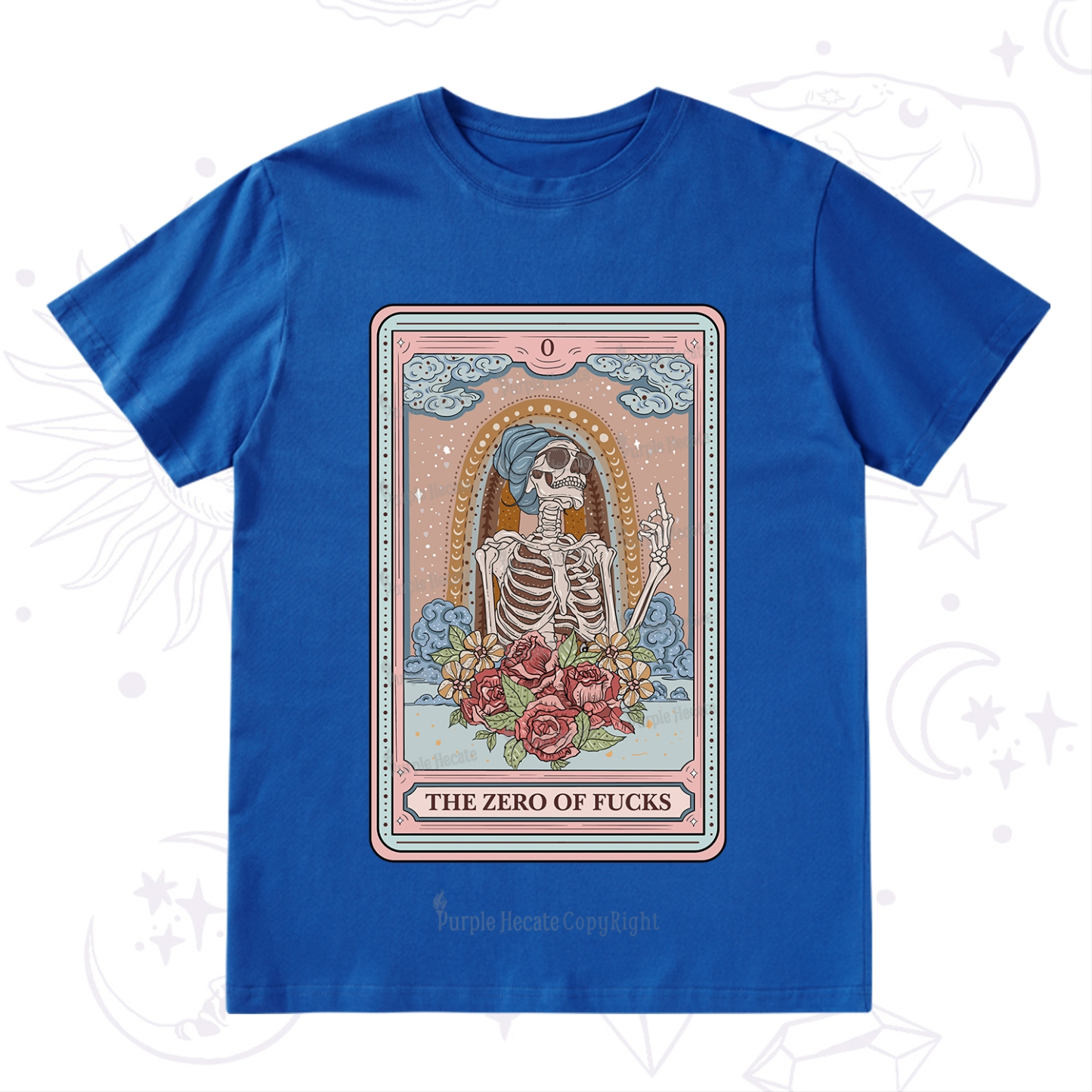 Purplehecate The Zero Of Fucks Tarot Card T-Shirt