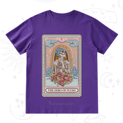 Purplehecate The Zero Of Fucks Tarot Card T-Shirt