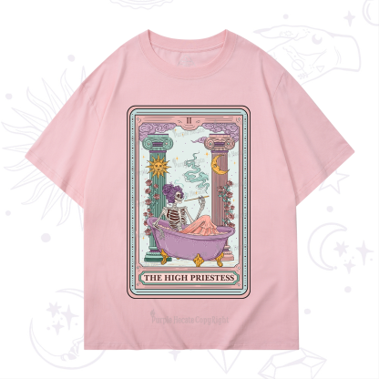 Purplehecate The Noble High Priestess Tarot Card T-Shirt