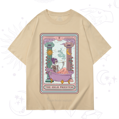 Purplehecate The Noble High Priestess Tarot Card T-Shirt