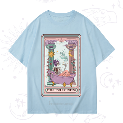 Purplehecate The Noble High Priestess Tarot Card T-Shirt