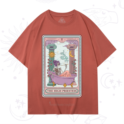 Purplehecate The Noble High Priestess Tarot Card T-Shirt