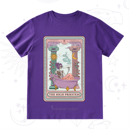 Purplehecate The Noble High Priestess Tarot Card T-Shirt