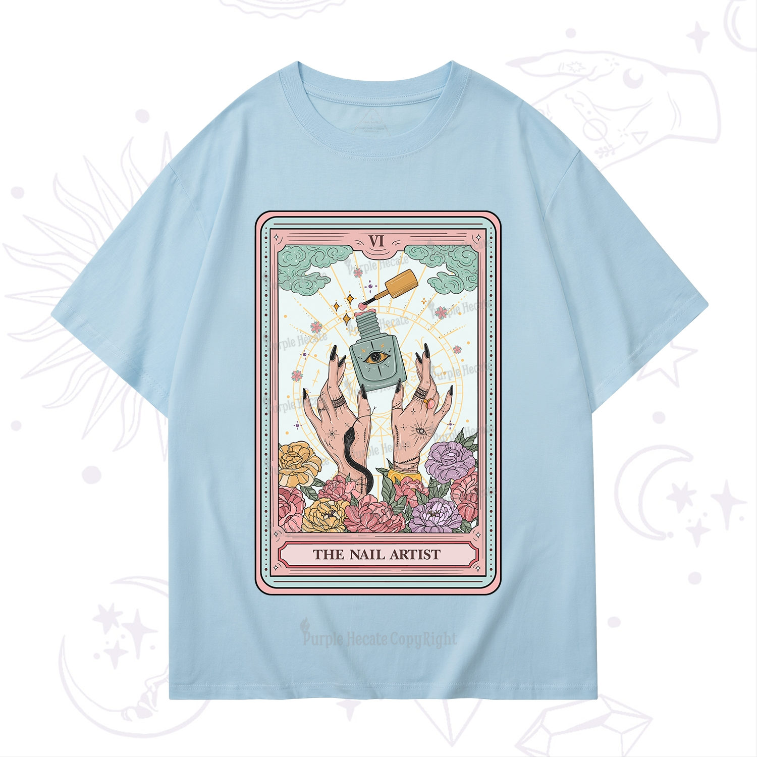 Purplehecate The Nail Artist Life Tarot T-Shirt