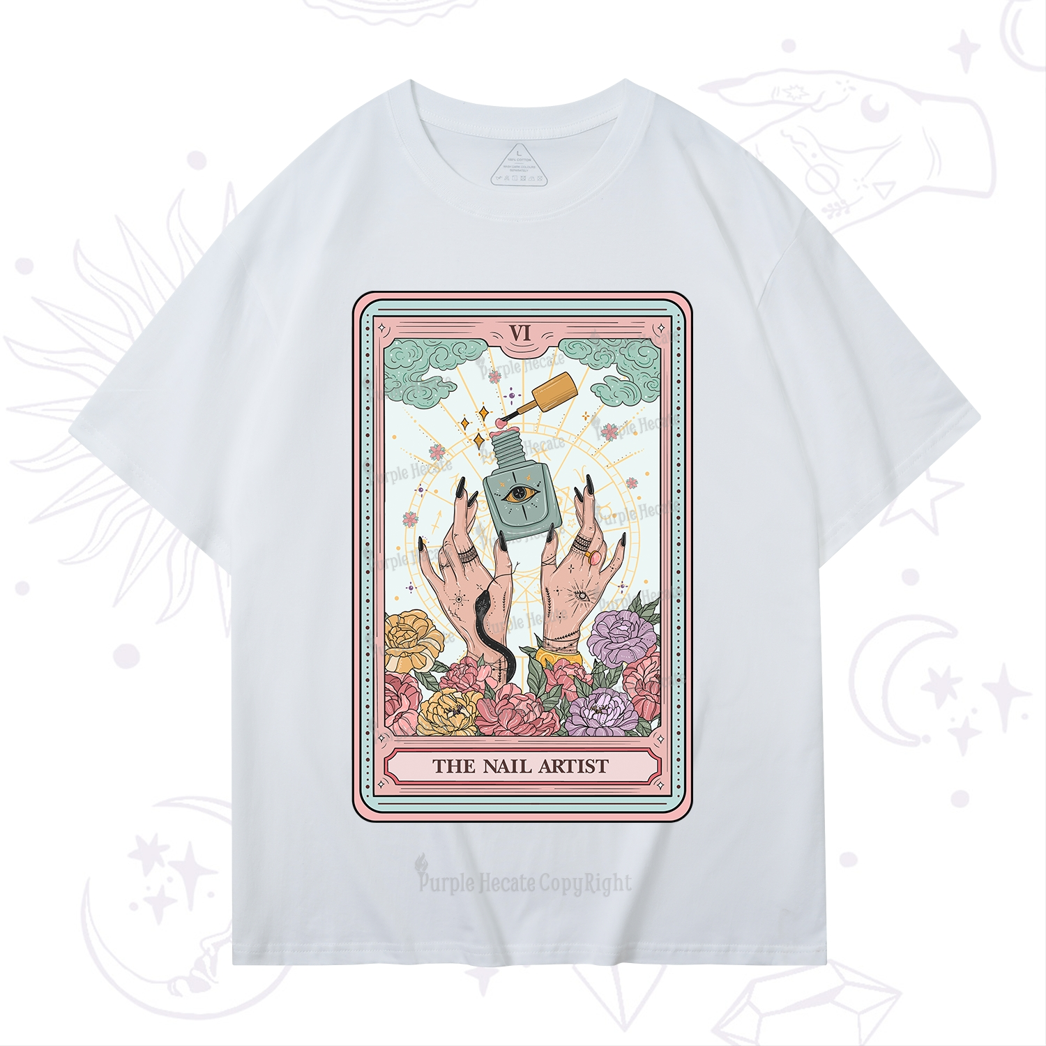 Purplehecate The Nail Artist Life Tarot T-Shirt