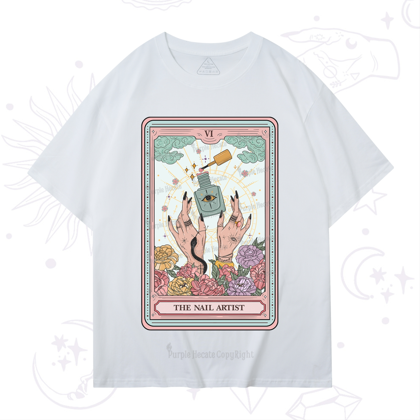 Purplehecate The Nail Artist Life Tarot T-Shirt