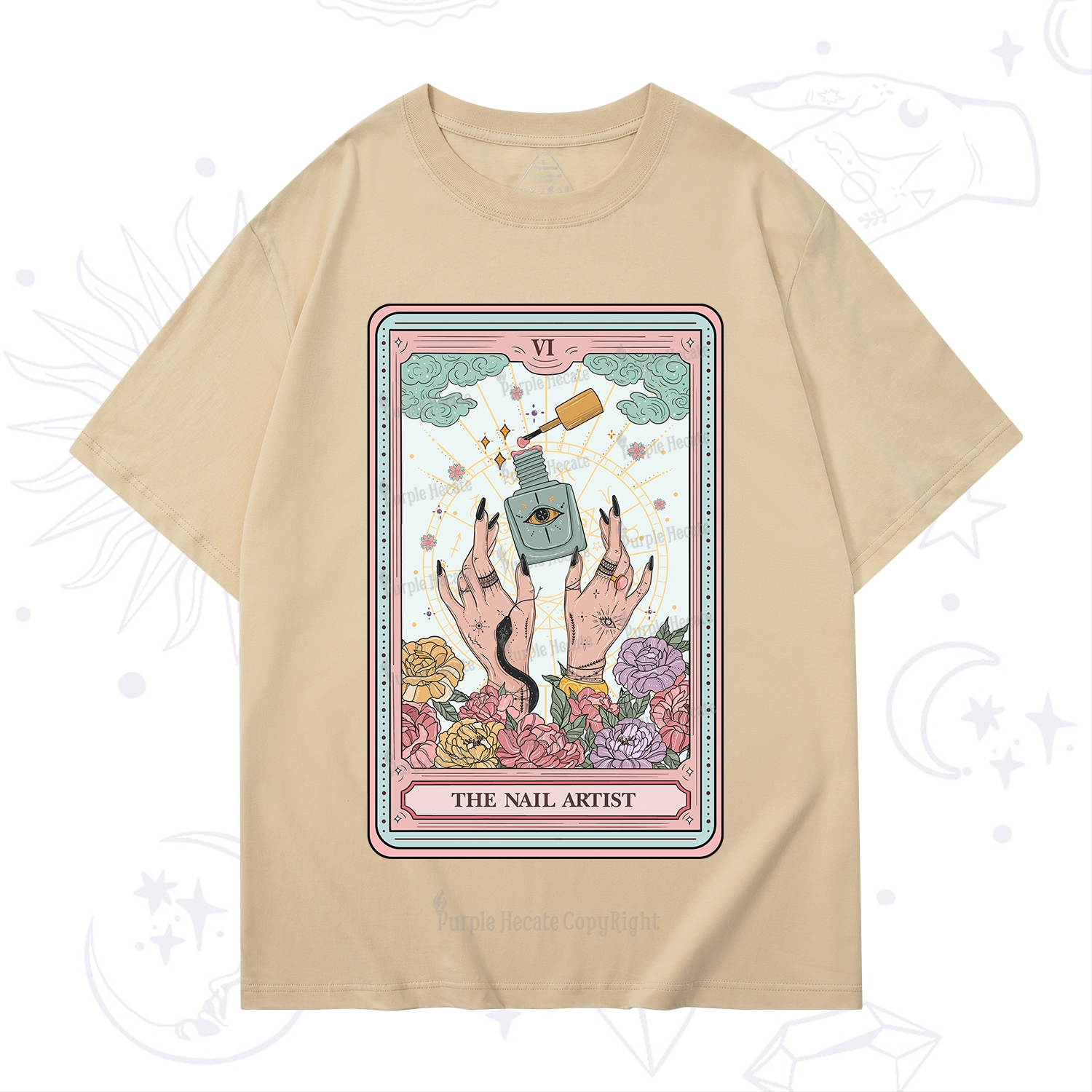Purplehecate The Nail Artist Life Tarot T-Shirt