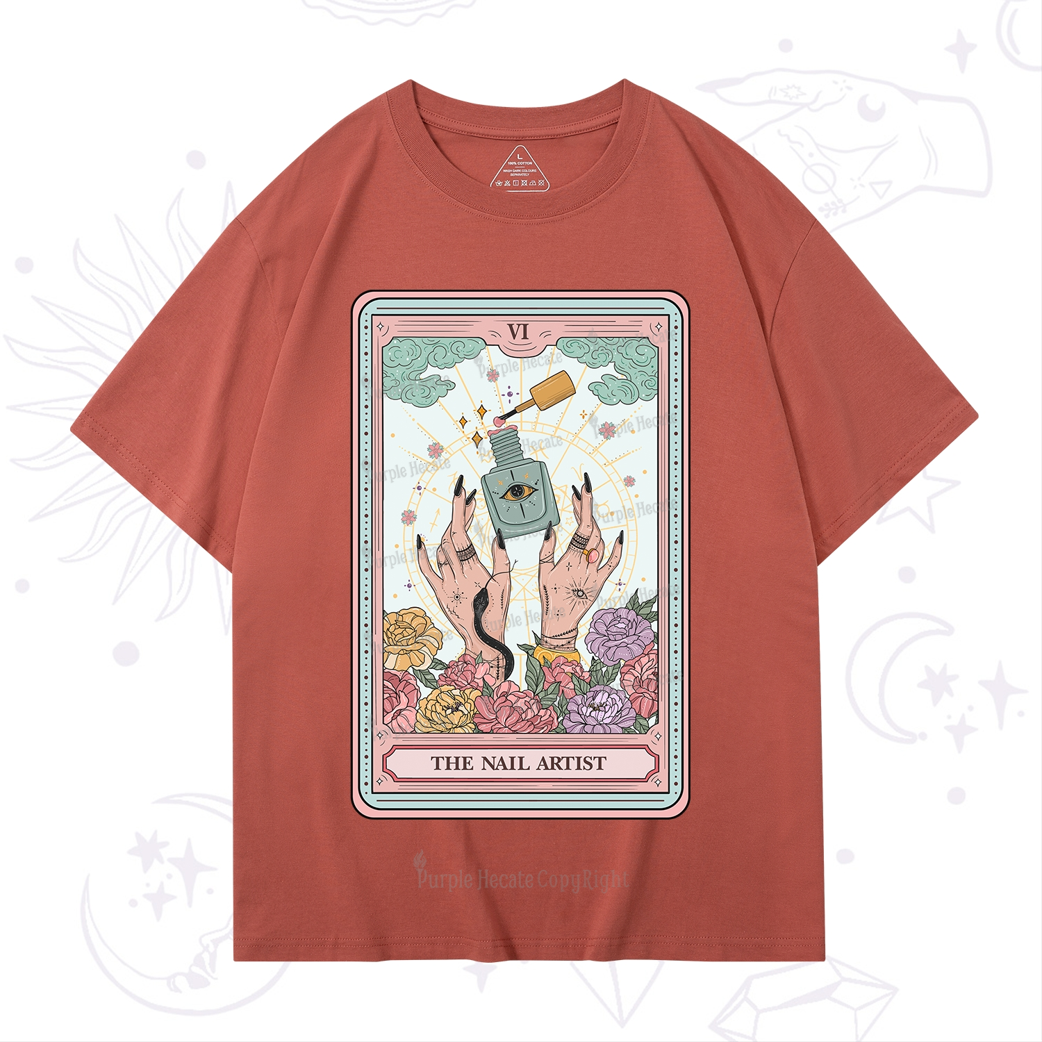Purplehecate The Nail Artist Life Tarot T-Shirt