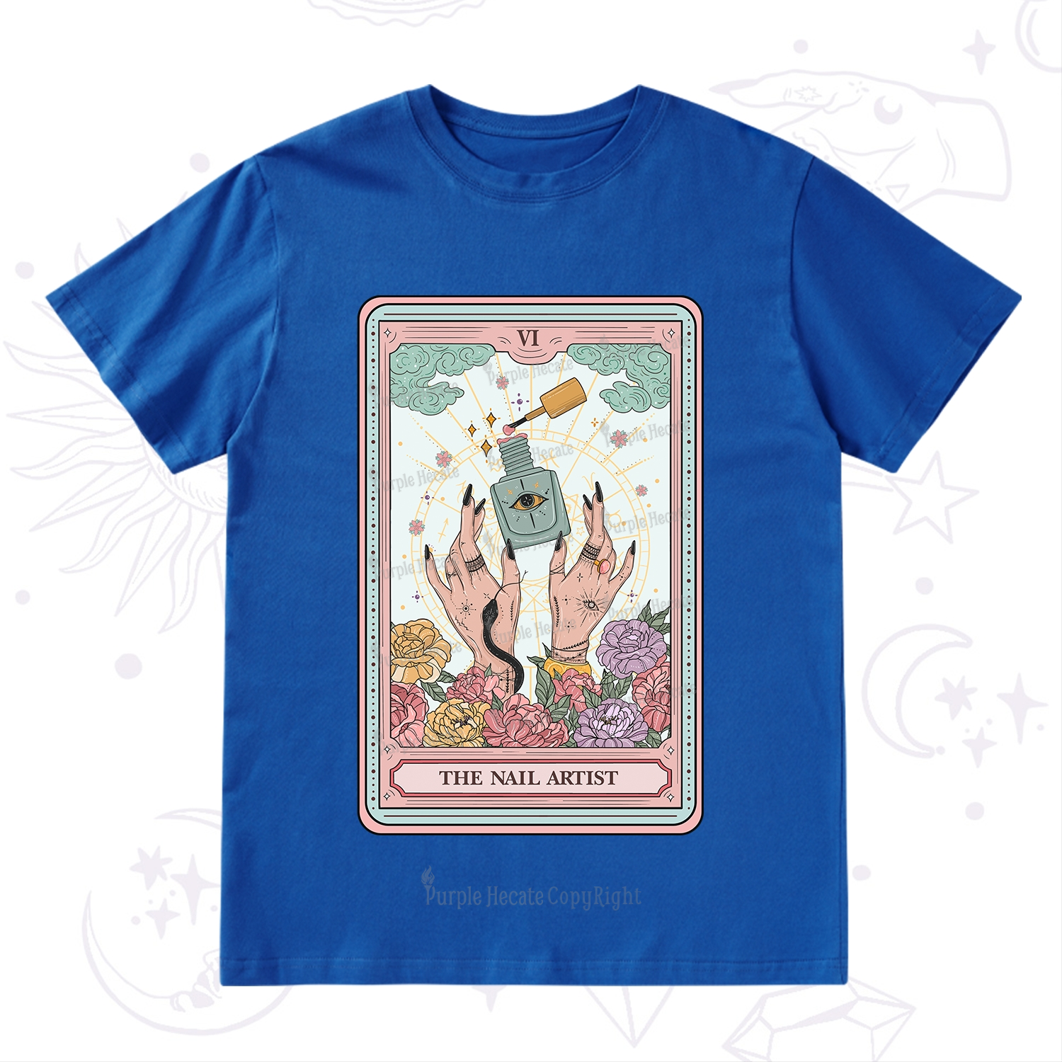 Purplehecate The Nail Artist Life Tarot T-Shirt