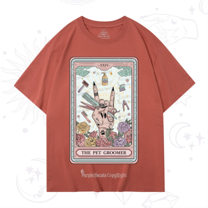 Purplehecate The Pet Groomer Tarot Card T-Shirt
