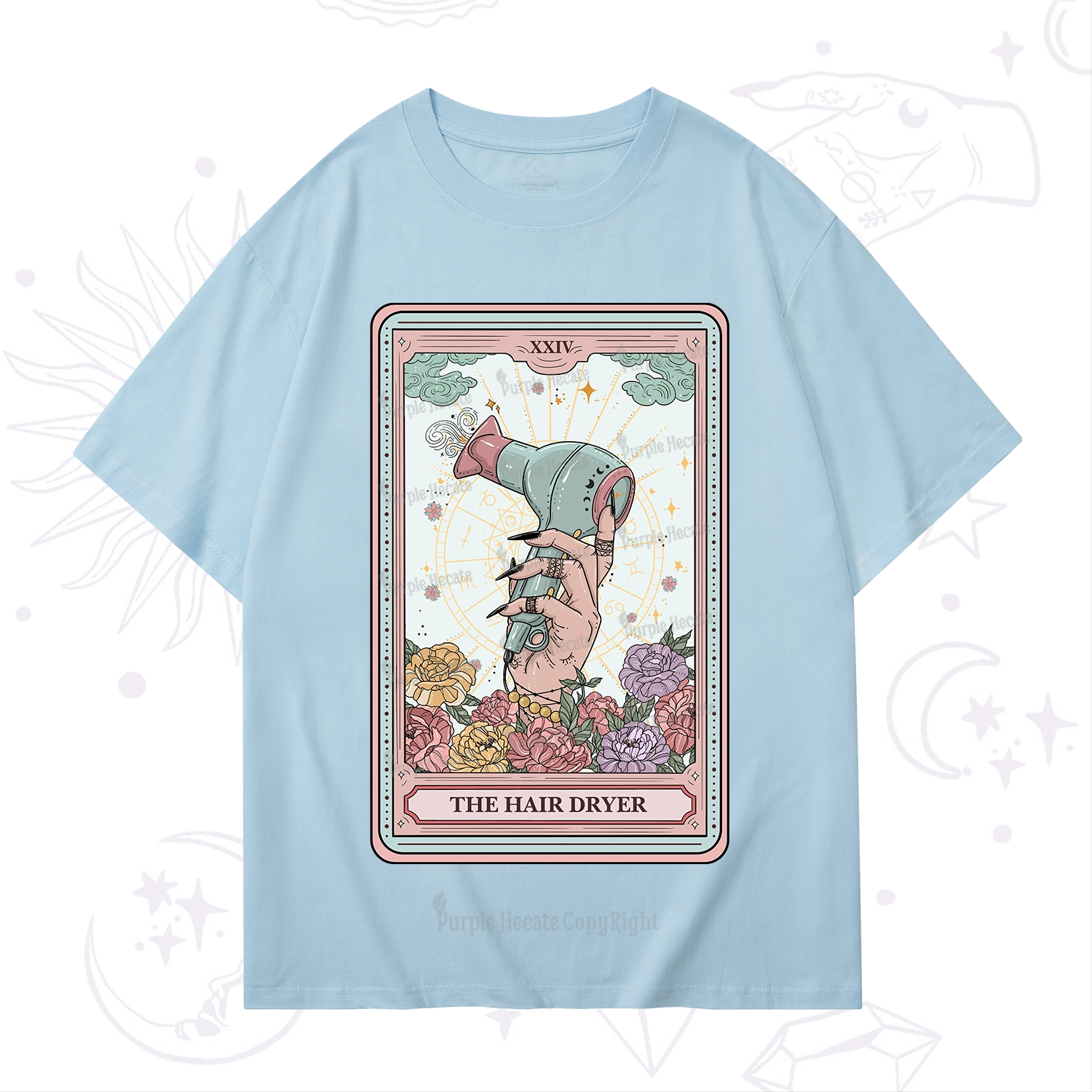 Purplehecate The Hair Dryer Life Tarot T-Shirt
