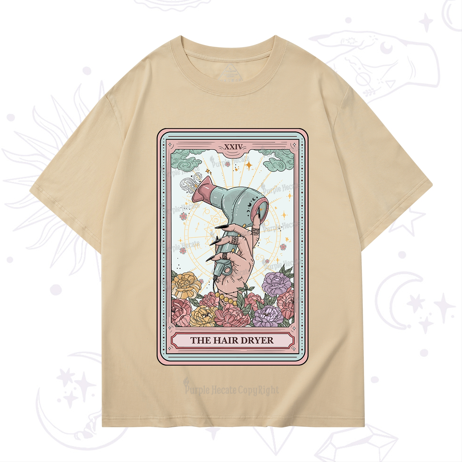 Purplehecate The Hair Dryer Life Tarot T-Shirt