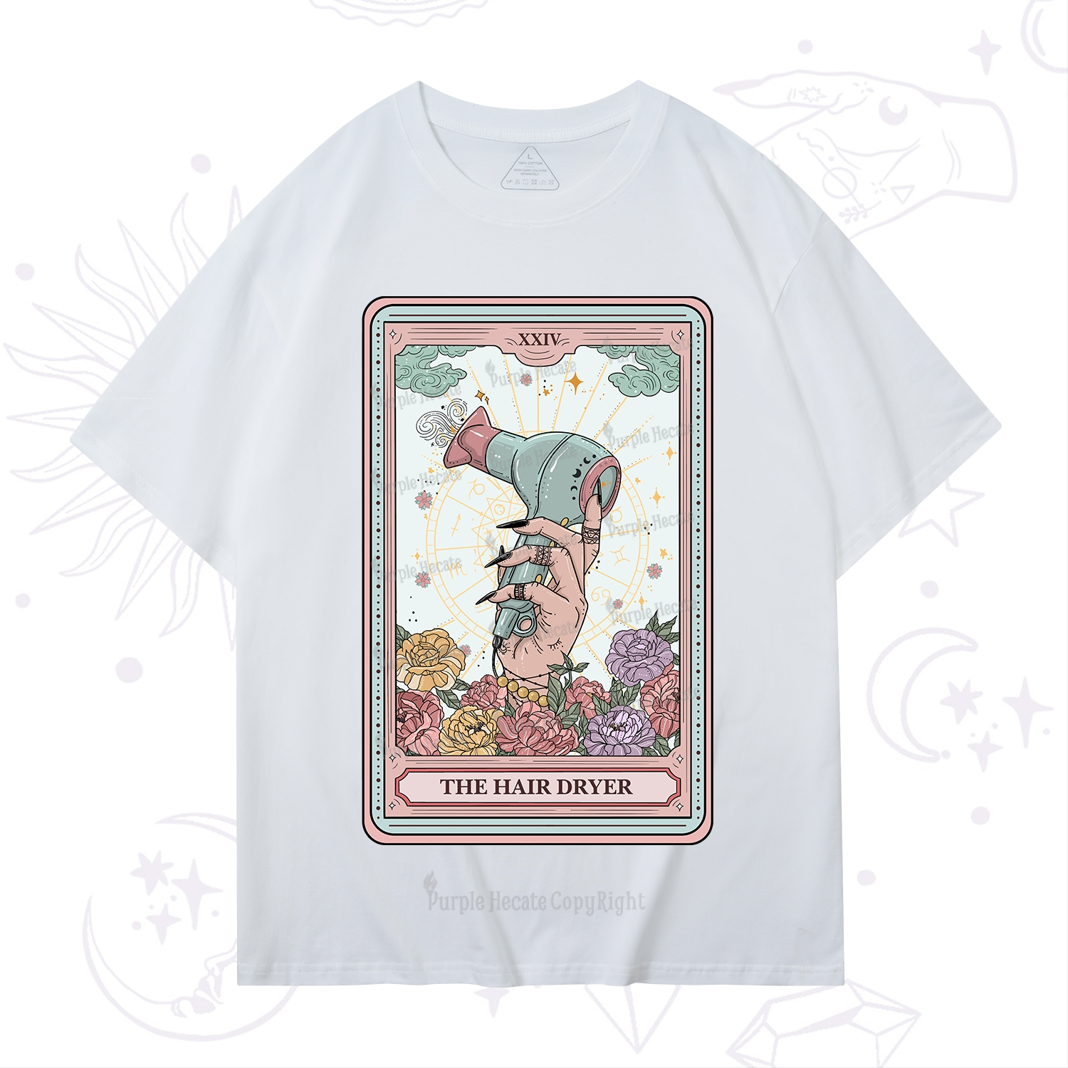 Purplehecate The Hair Dryer Life Tarot T-Shirt