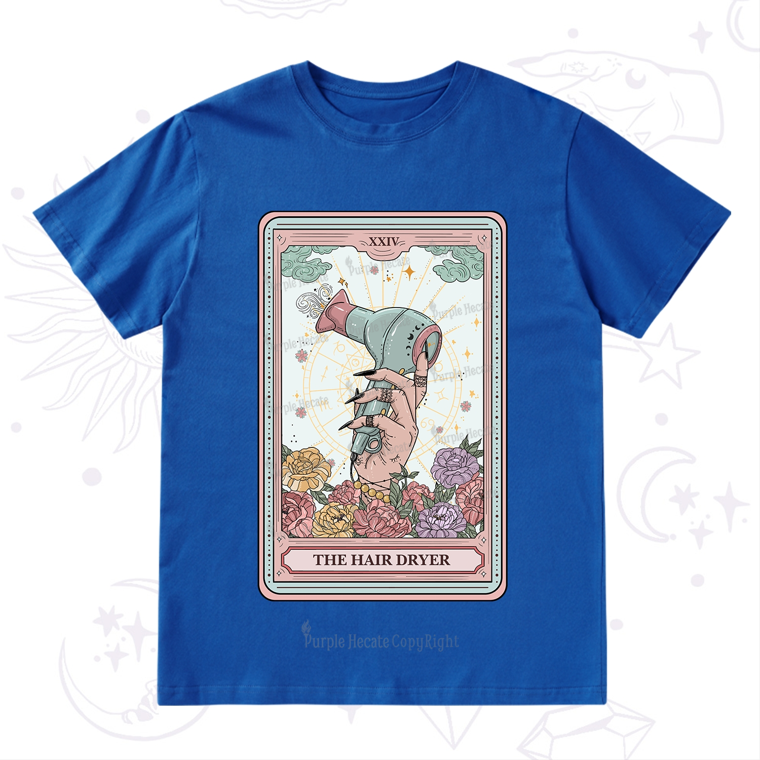 Purplehecate The Hair Dryer Life Tarot T-Shirt