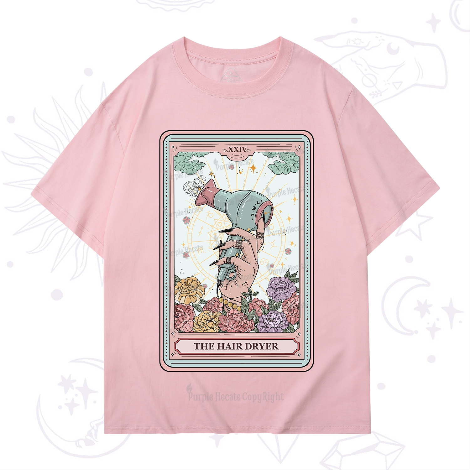 Purplehecate The Hair Dryer Life Tarot T-Shirt