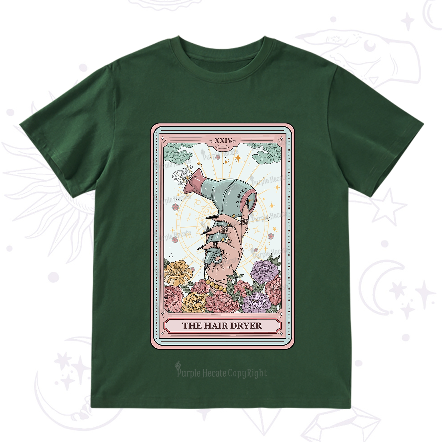 Purplehecate The Hair Dryer Life Tarot T-Shirt